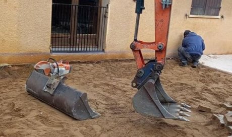 Terrassement de terrain pour construction véranda à Villefranche-sur-Saône